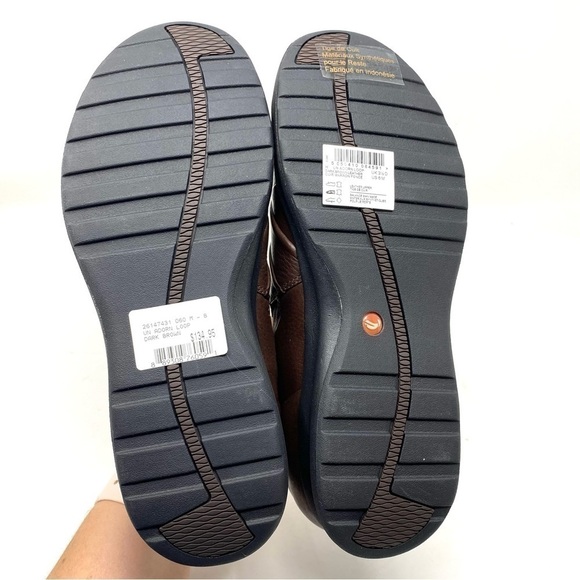 Clarks Un.Adorn loop dark brown leather shoes - Picture 8 of 10